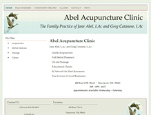 Tablet Screenshot of abelacupuncture.com